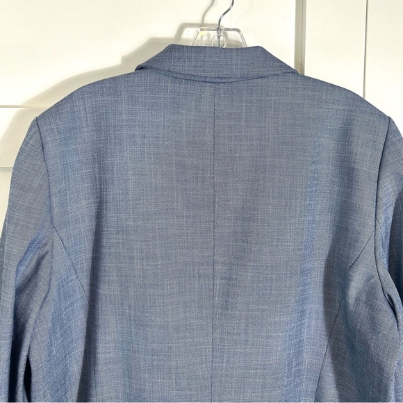 Talbots Women's Blue Linen Look Blazer in Size 18 - Picture 12 of 16